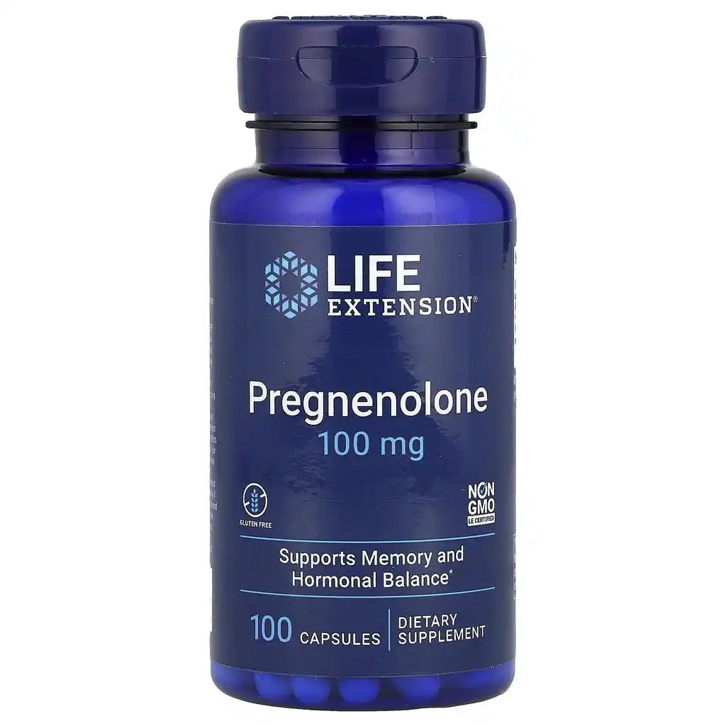 Life Extension - Pregnenolone 100 Kapseln 100mg - Supplement Support