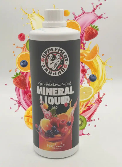 Mineral Liquid Multifrucht Getränkekonzentrat mit Vitaminen und Mineralstoffen für Sportler