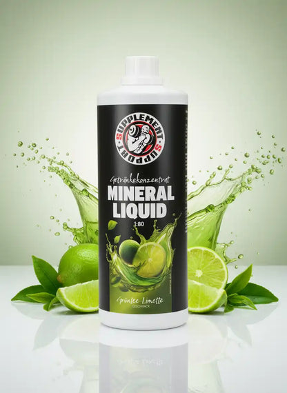 Mineral Liquid Getränkekonzentrat Grüntee-Limette, Nahrungsergänzung mit Zitrusfrische