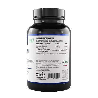 Magnesium Citrat 150 caps. 500mg - Supplement Support