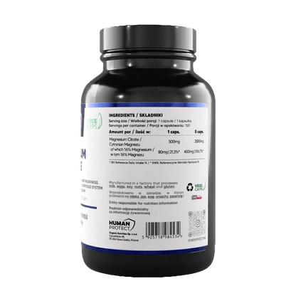 Magnesium Citrate 150 caps. 500mg - Supplement Support