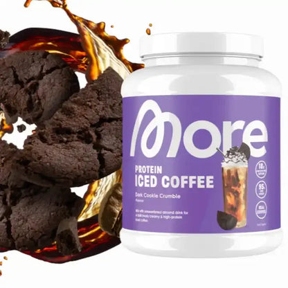 MORE PROTEIN ICED COFFEE, 500G - Supplement Support