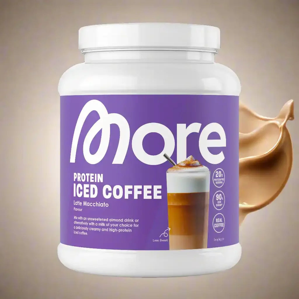 MORE PROTEIN ICED COFFEE, 500G - Supplement Support