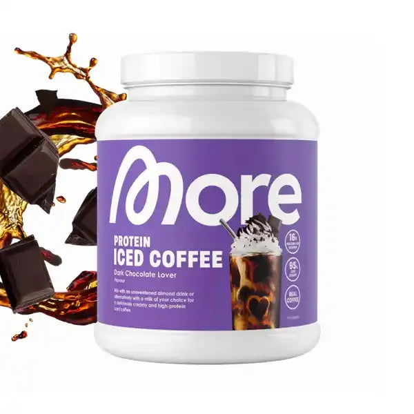 MORE PROTEIN ICED COFFEE, 500G - Supplement Support