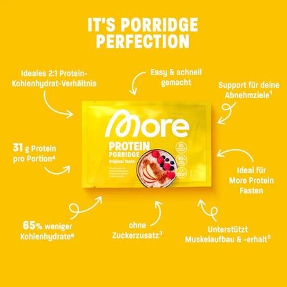 More Protein Porridge 62g - Original Taste - Supplement Support