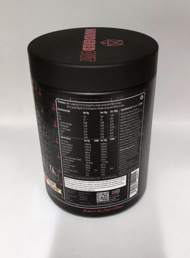 Murdered Out SHOOK HIGH STIM BOOSTER 450g - Supplement Support