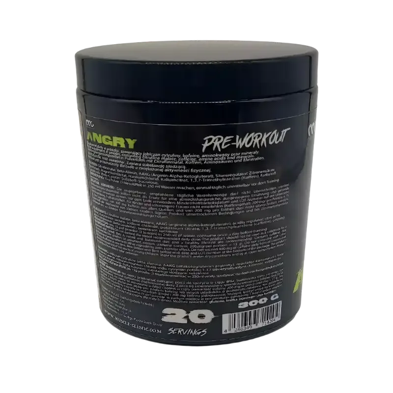 Muscle Clinic Angry Pre Workout Booster 300g - Supplement Support