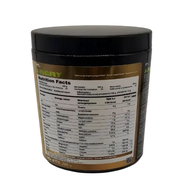 Muscle Clinic Angry Pre Workout Booster 300g - Supplement Support