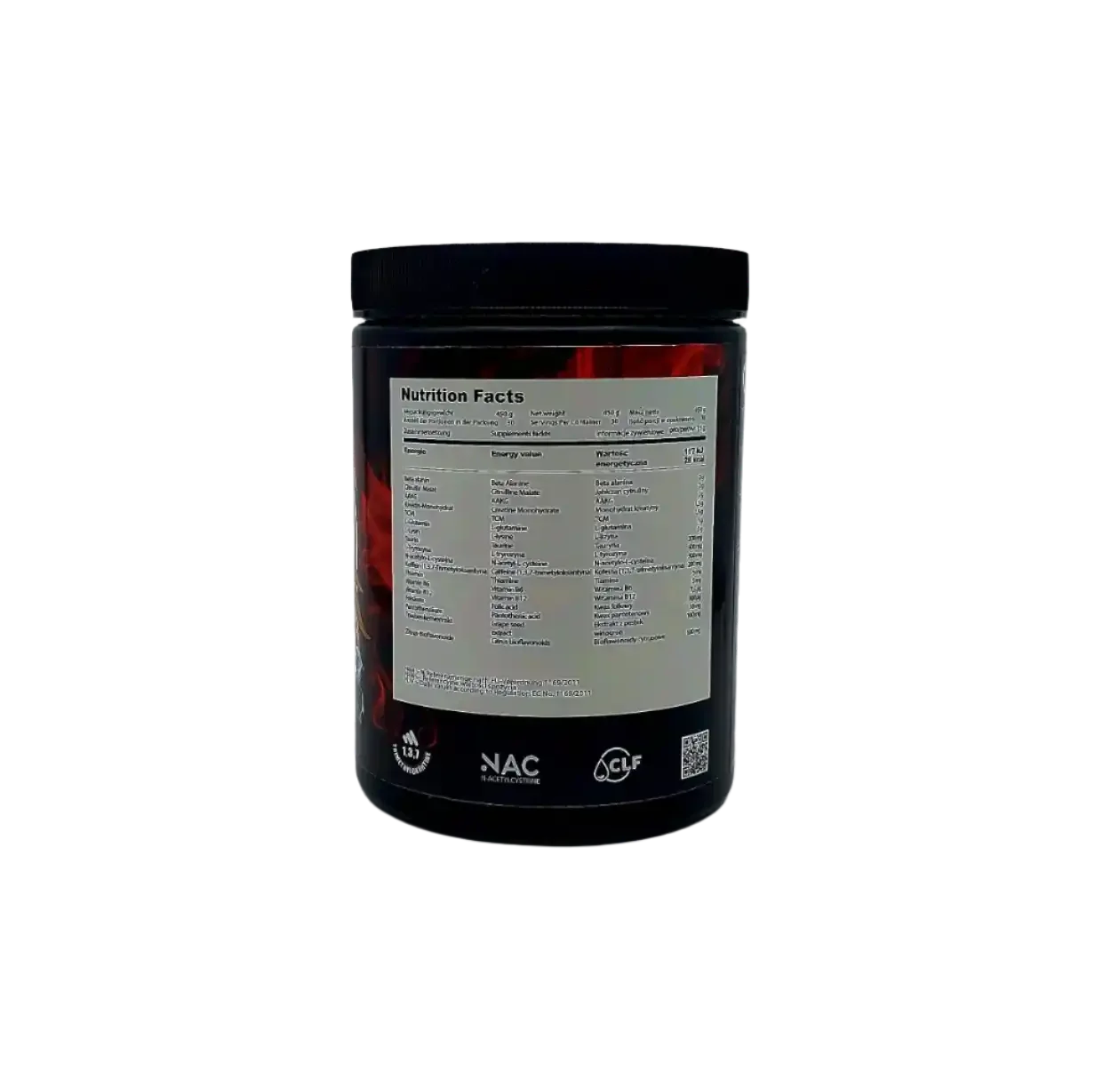 MUSCLE CLINIC® FURIOUS Pre Workout Booster 450g - Supplement Support