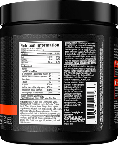 Muscle Tech naNO X5 Next Gen 240g Pre Workout Booster - Supplement Support