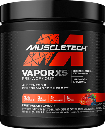 Muscle Tech naNO X5 Next Gen 240g Pre Workout Booster - Supplement Support