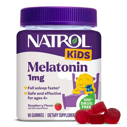 Natrol Kids Melat@nin - 1 mg - Beere - 60 Gummies - Supplement Support