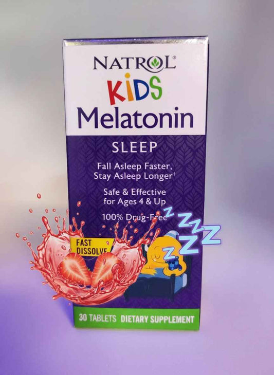 Natrol, Kids, Melatonin Erdbeere 30 Tabletten