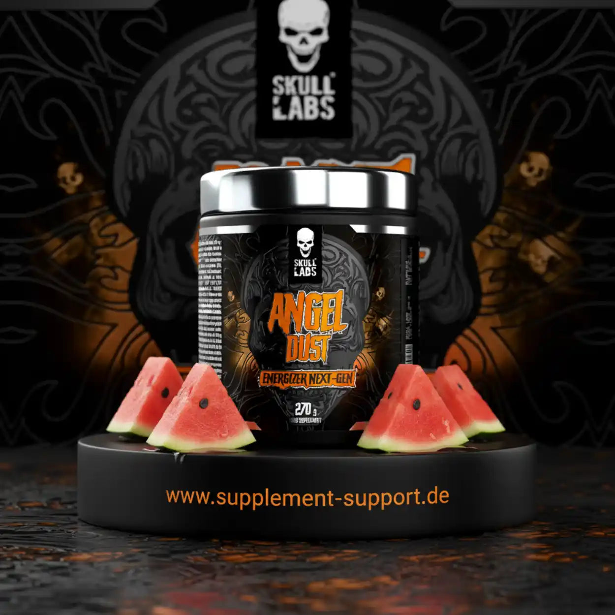 Skull Labs Angel Dust Energizer Next-Gen mit Wassermelonenstücken, 270g