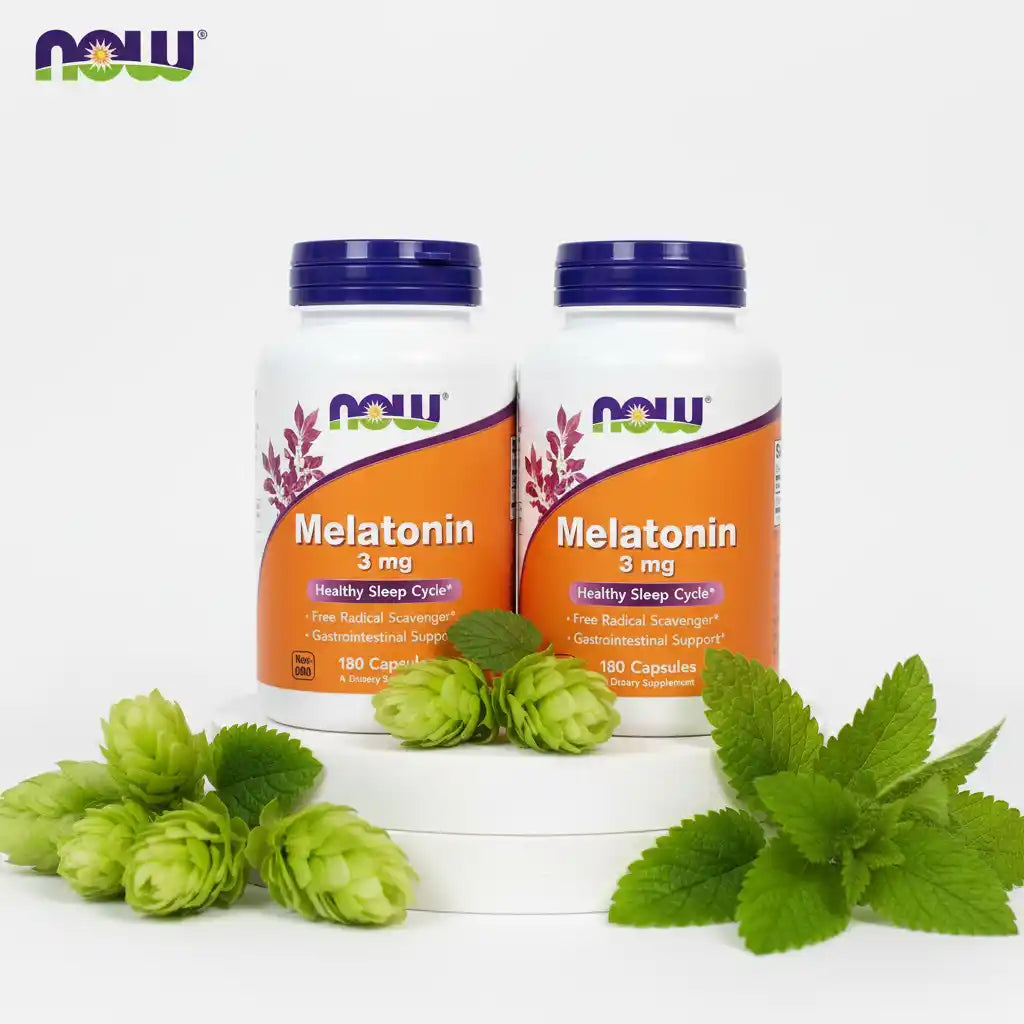 Now Foods, Sleep Support 3 mg, 2x180 Kapseln - Supplement Support