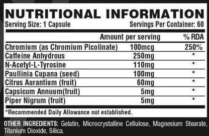 Nutrex Lipo 6 Black 60 Caps Gewichts Management - Supplement Support