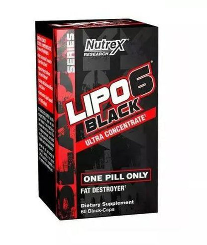 Nutrex Lipo 6 Black US 60 Caps Gewichts Management - Supplement Support
