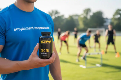 OPC 95 Anti-OX von GN in Sportumgebung, Nahrungsergänzungsmittel für Fitness und Training