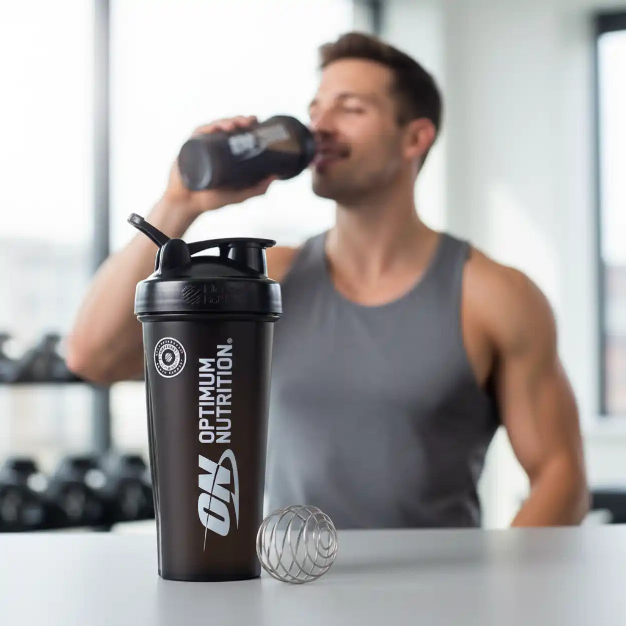 Optimum Smartshake Revive Shaker – 750 ml – Schwarz - Supplement Support