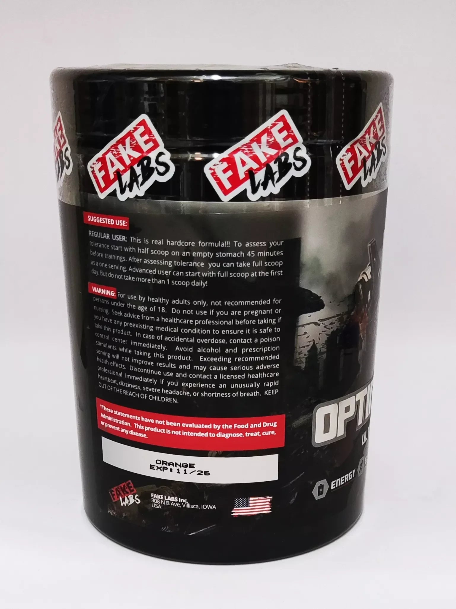 Optimus Prime US Pre Workout Booster 300g - Supplement Support