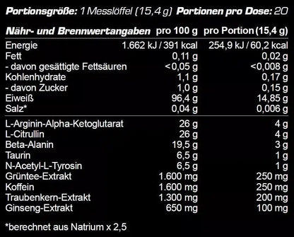 OS Nutrition Götterpuls Pre Workout Booster 308g