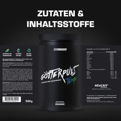 OS Nutrition Götterpuls Tempo - Premium Pre Endurance 560g - Supplement Support