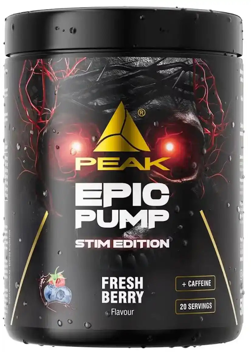 PEAK EPIC PUMP STIM EDITION Pre-Workout Booster in Fresh Berry Geschmack