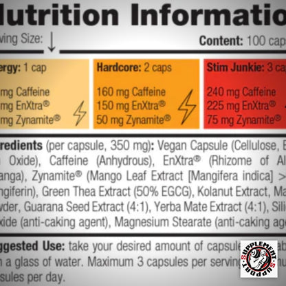 Stim Junkie · 100 Kapseln - Pre Workout Booster
