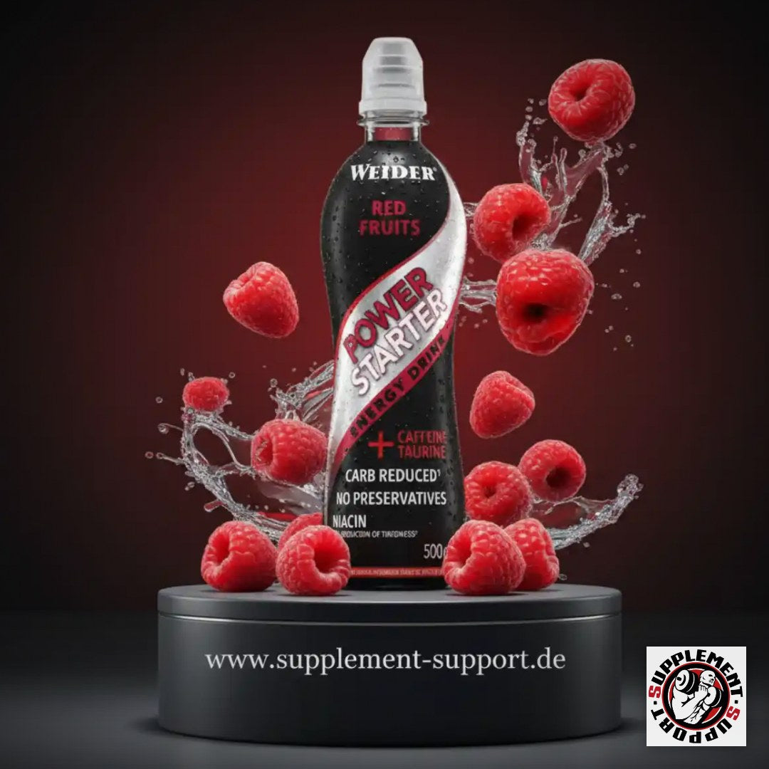 Joe Weider Power Starter Energy 500 ml, Red Fruits Inkl. Pfand