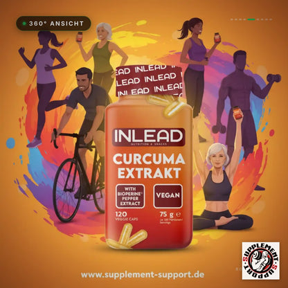 Inlead Curcuma Extrakt 120 Caps – 360° Spin