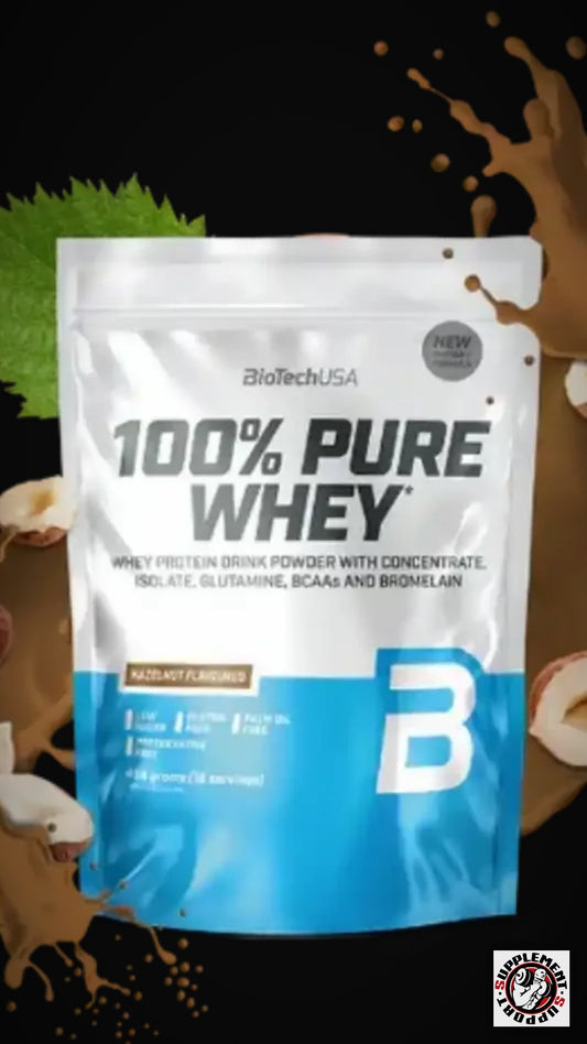 100% Pure Whey Protein Pulver 454g
