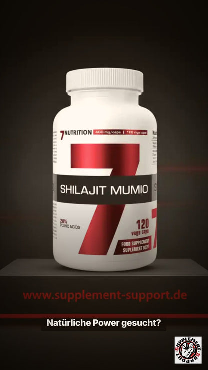 7Nutrition Shilajit Mumio - 120 Vegan Kaps. a´ 400mg