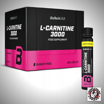 BioTech USA L-Carnitine Shot 3000mg 20x25ml