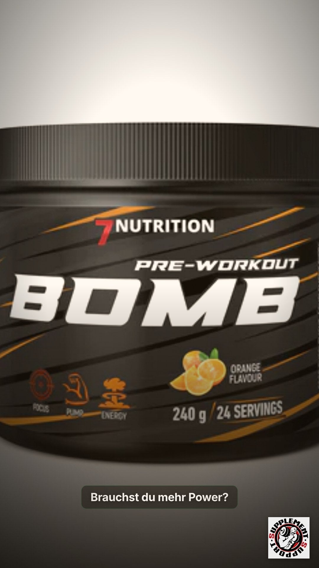 7Nutrition Bomb Booster - 240g Orange
