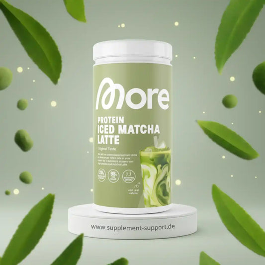 More Protein Iced Matcha Latte – Eiweißgetränk mit Matcha, ideal für Sport & Ernährung
