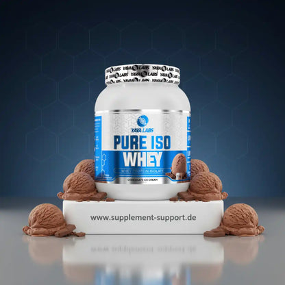 Yaya Labs Pure Iso Whey Protein Isolate Schokoladeneis-Geschmack, hochwertiges Sportnahrungsergänzungsmittel