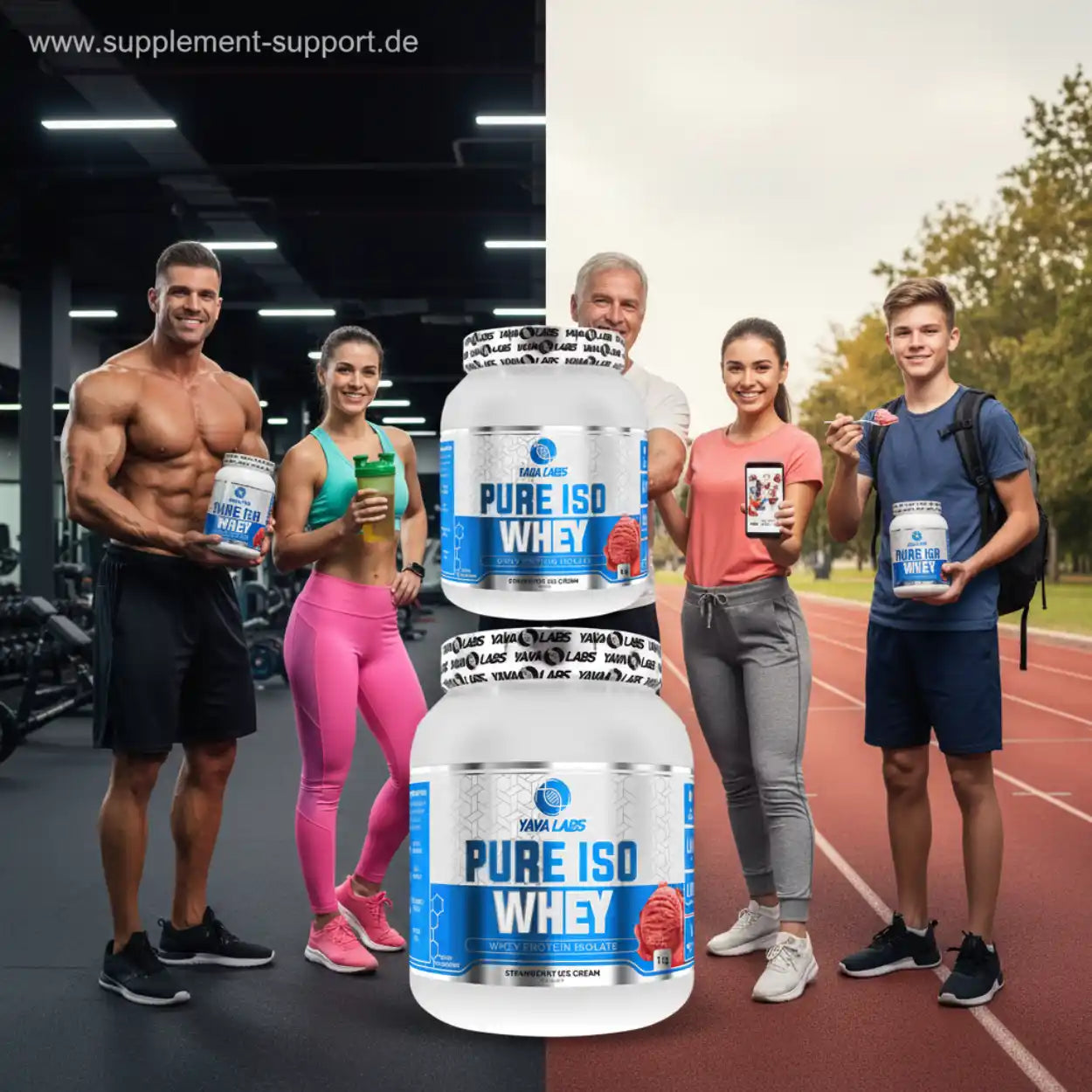 Pure ISO Whey Protein von Yava Labs – ideal für Sportler im Fitnessstudio und auf der Laufbahn