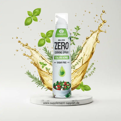 Rabeko Zero Kochspray mit italienischen Kräutern, zuckerfrei, ideal für gesunde Ernährung und Fitness