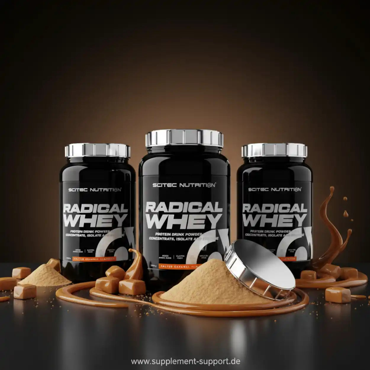Radical Whey Protein Salted Caramel, Scitec Nutrition, Proteinpulver, Nahrungsergänzung