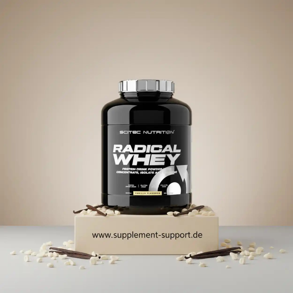 Scitec Nutrition Radical Whey Vanille Proteinpulver 2000g auf Karton bei Supplement Support