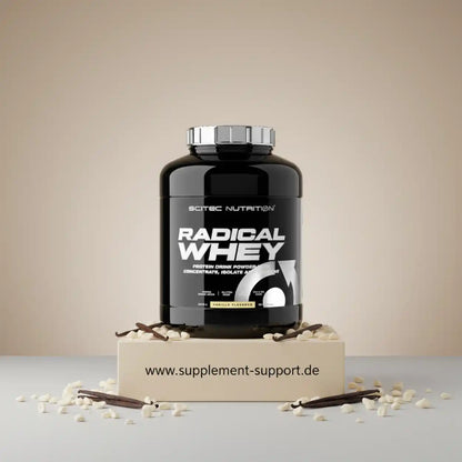 Scitec Nutrition Radical Whey Vanille Proteinpulver 2000g auf Karton bei Supplement Support