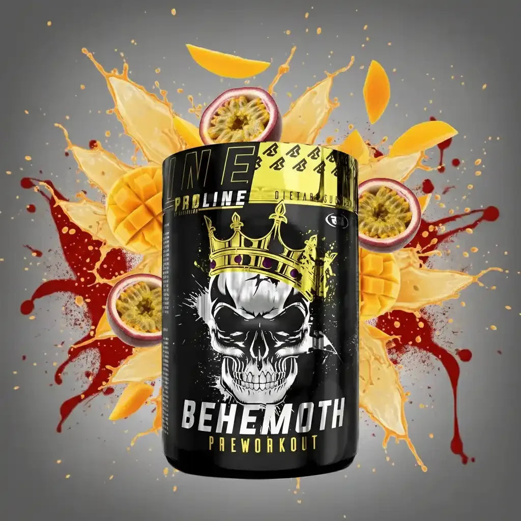 Behemoth Pre Workout mit Mango und Passionsfrucht, energiereiches Sportnahrungsergänzungsmittel