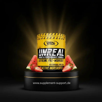 Real Pharm Unreal Extreme Pre-Workout mit Wassermelone & Erdbeere – Energie & Leistungsförderung
