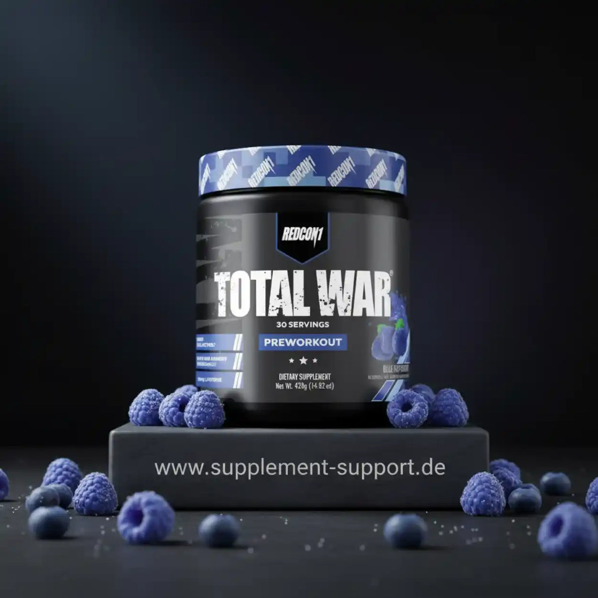 Redcon1 Total War Preworkout mit Heidelbeeren – 30 Portionen, Nahrungsergänzungsmittel für Sportler