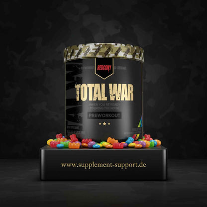 Redcon1 Total War Preworkout mit bunten Gummibärchen, Sportnahrung und Booster für maximale Leistung