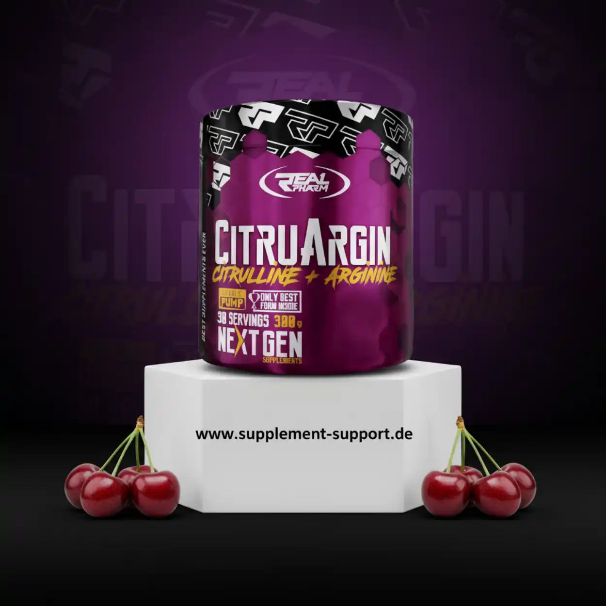REAL PHARM® CITRUARGIN 300g 4000mg Citrullin + 4000mg Arginin