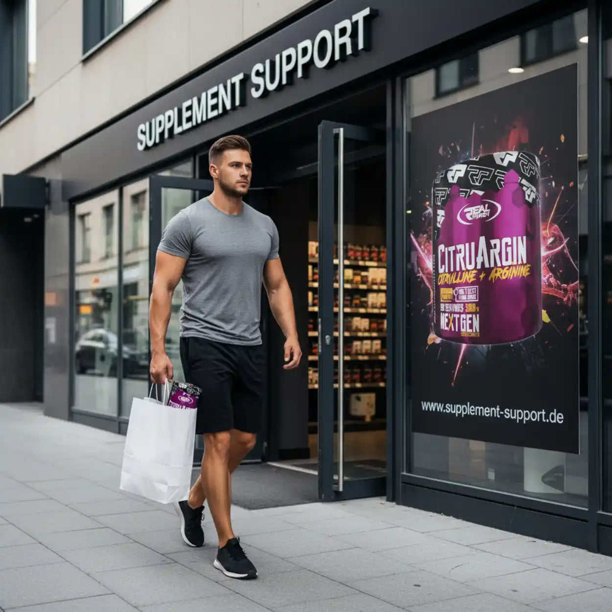 REAL PHARM® CITRUARGIN 300g 4000mg Citrullin + 4000mg Arginin