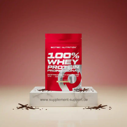 Scitec Nutrition 100% Whey Protein Professional Vanille, hochwertiges Eiweißpulver für Sportler und Fitness
