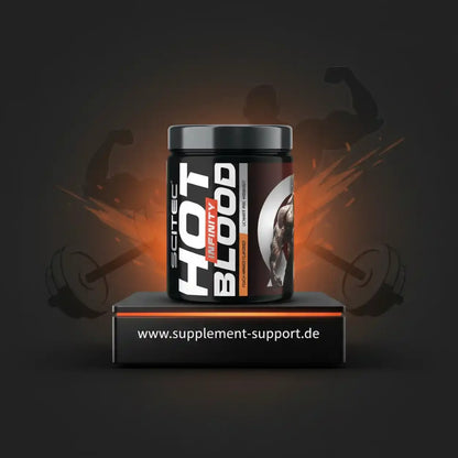Scitec Hot Blood Infinity Pre-Workout Booster für intensives Training, Protein & Vitamine