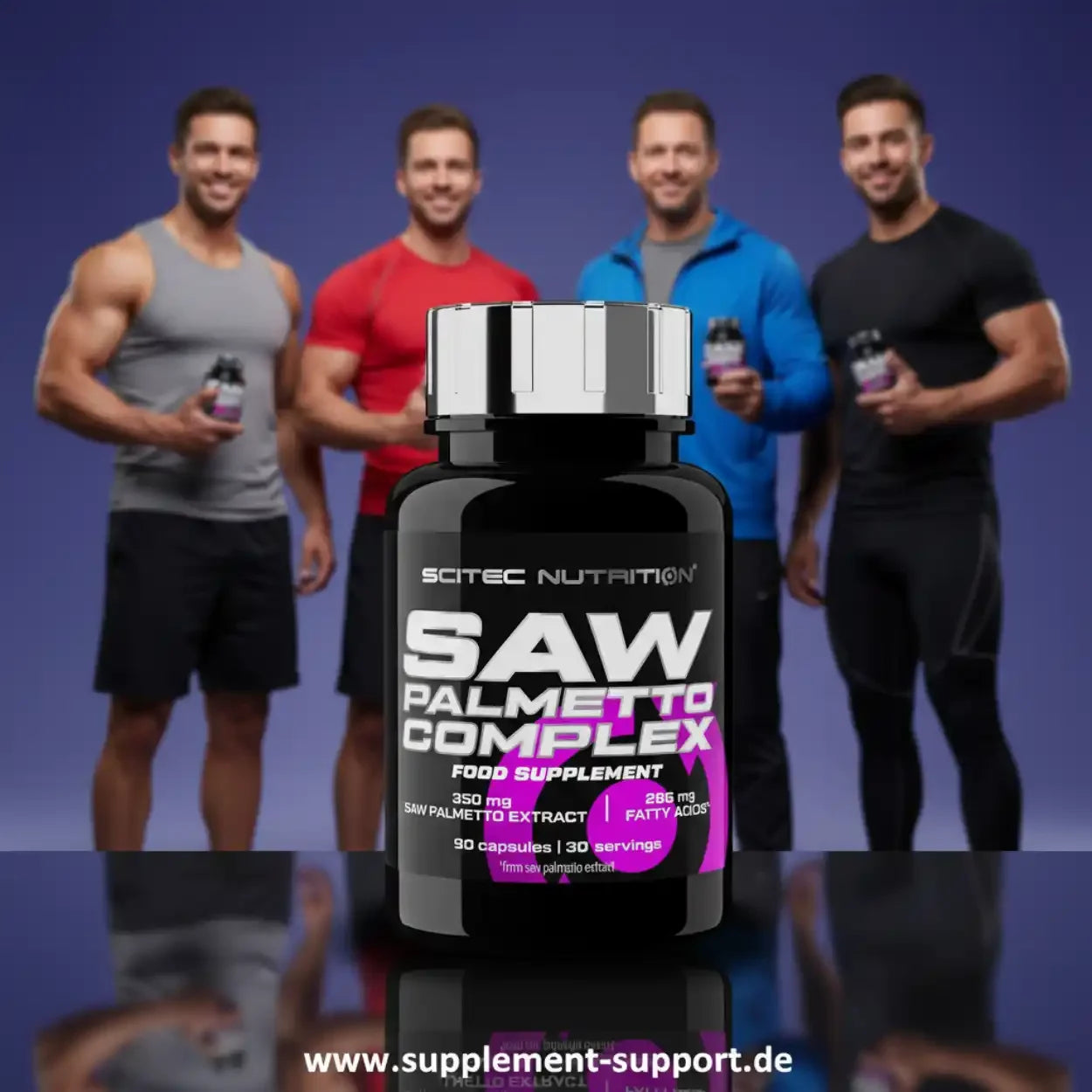 Saw Palmetto Complex Nahrungsergänzungsmittel von Scitec Nutrition mit 90 Kapseln, ideal für Sportler und Fitness-Enthusiasten